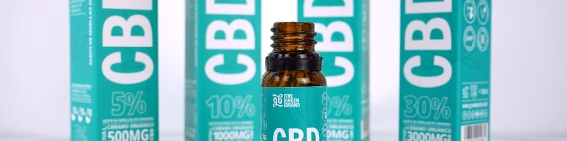 Organic CBD oil from The Green Brand with various concentrations for wellness.